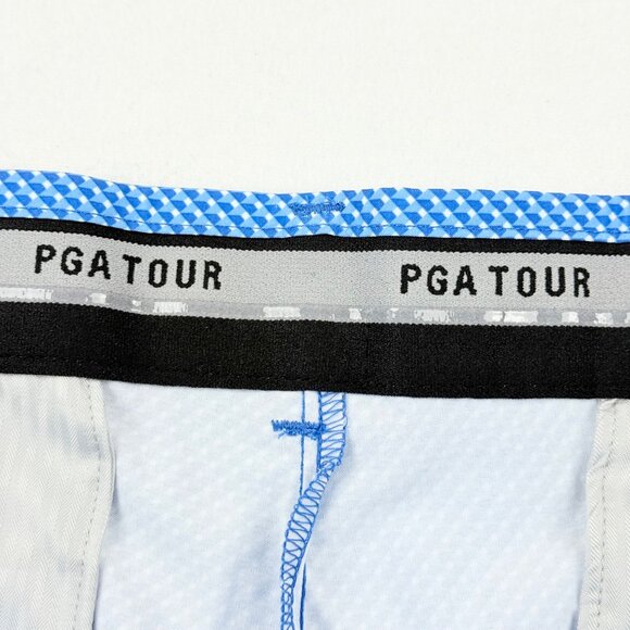 PGA Tour Men's Active Gripper Waistband UPF 50 Stretch Blue Shorts Size 38 NWT - Picture 6 of 11